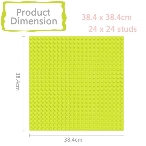 38.4 x 38.4CM Dots Baseplate Building Blocks Plate DIY Toy Bricks Accessory - Image 2