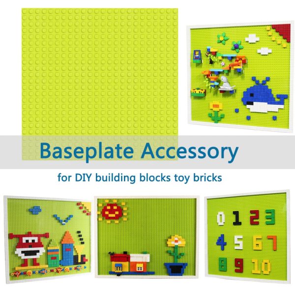 38.4 x 38.4CM Dots Baseplate Building Blocks Plate DIY Toy Bricks Accessory