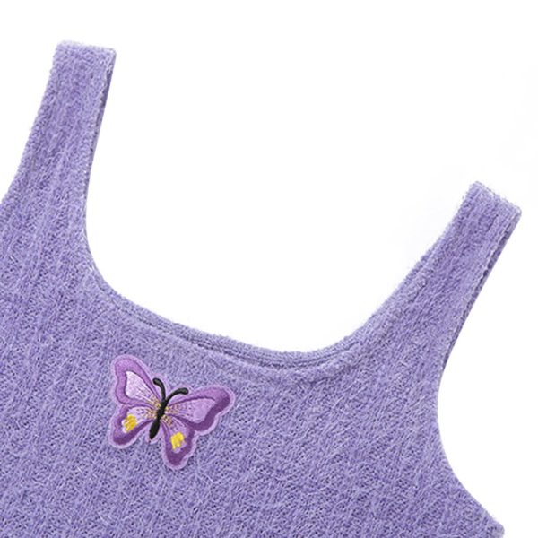 Butterfly Embroidery Crop Top for Women - Image 5