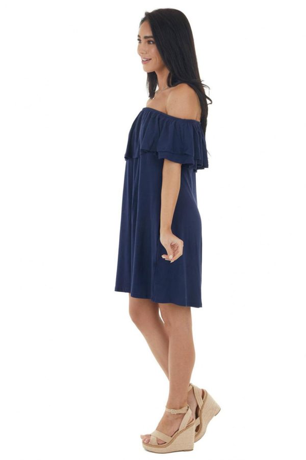 2022 Women's Sexy Off-shoulder Short Sleeve dress summer casual ladies dress coldker - Image 5