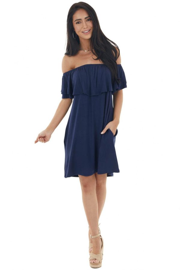 2022 Women's Sexy Off-shoulder Short Sleeve dress summer casual ladies dress coldker - Image 7