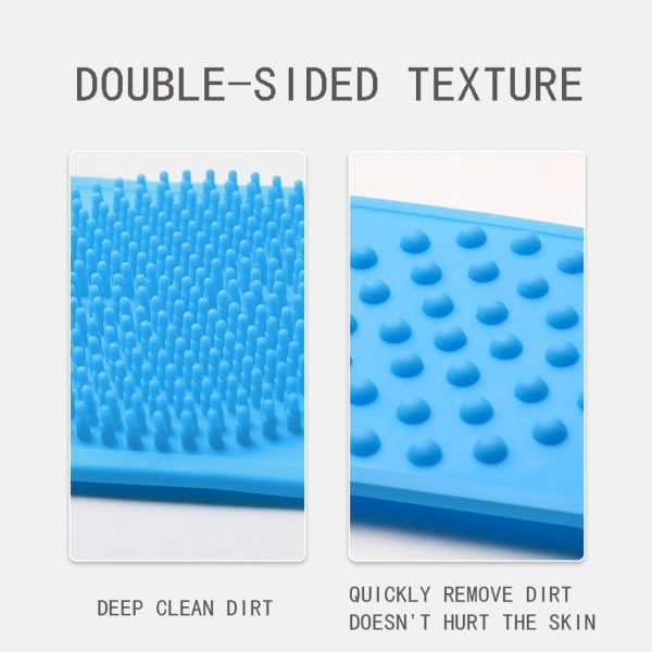 2 X Silicone Back Scrubber For Shower Silicone Bath Body Brush Easy To Clean Exfoliating Silicone Bath Body Brush Silicone Body Scrubber For Women - Image 4