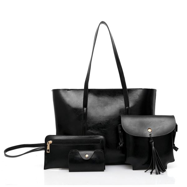 4pcs Women Tote Handbag Shoulder Crossbody Bag - Image 17