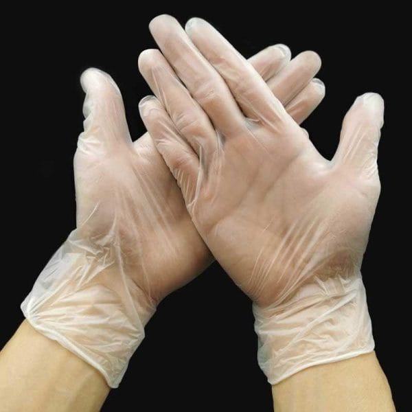 100PCS Disposable PVC Gloves For Housework Cleaning Kitchen BBQ Beauty Care, Transparent Food-Grade Gloves For Adults Children - Image 3