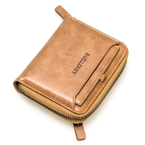 Baellerry New Men Wallet Short Section Soft PU Leisure Folder Bag - Image 4