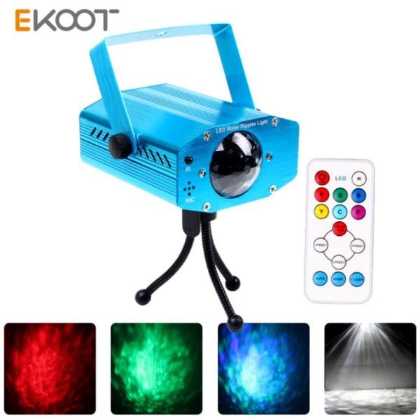 10W RGB LED Water Ripples Light Stage Lamp Laser Projector - Image 2