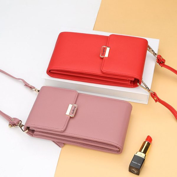 Baellerry Leather Multi-function Women Crossbody Clutch Bag - Image 11