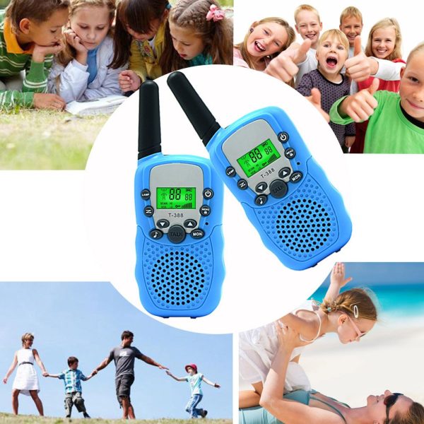 2PCS T-388 Kids Walkie Talkie Travel Handheld Kids Portable 3 Miles Range 22 Channels - Image 5