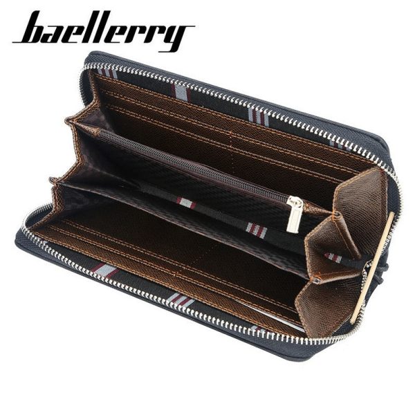Baellerry New Patchwork Canvas Portable Clutch Wallet for Men - Image 2