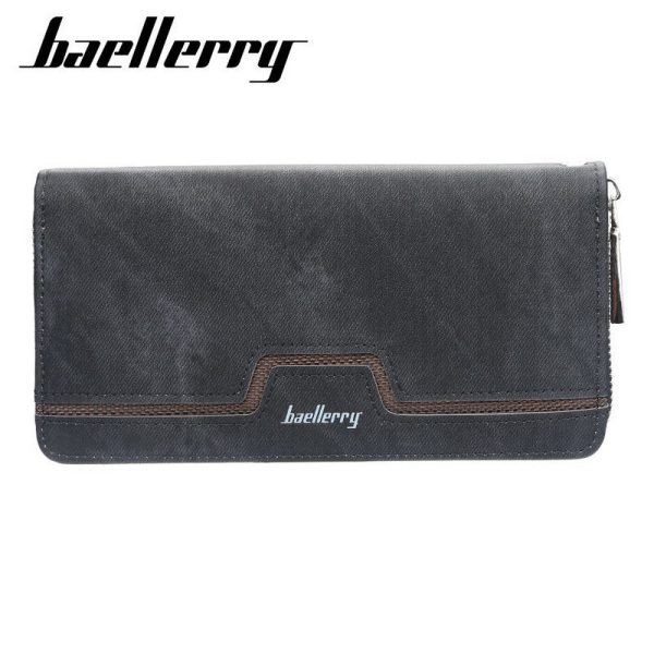 Baellerry New Patchwork Canvas Portable Clutch Wallet for Men - Image 5
