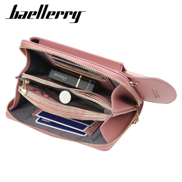 Baellerry New Leather Multi-function Women Crossbody Clutch Bag - Image 4
