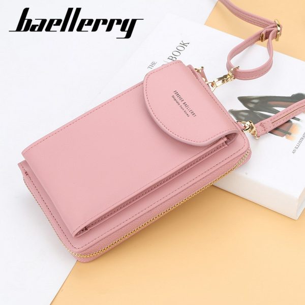 Baellerry New Leather Multi-function Women Crossbody Clutch Bag