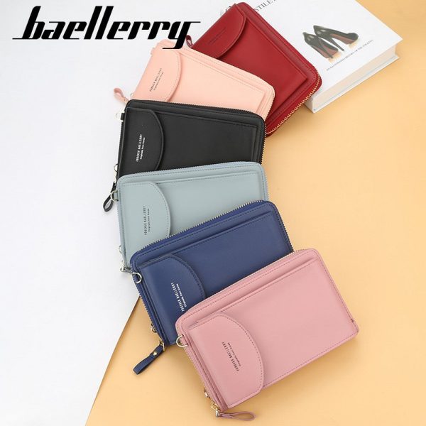 Baellerry New Leather Multi-function Women Crossbody Clutch Bag - Image 8