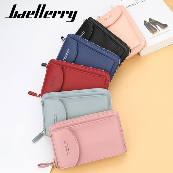 Baellerry New Leather Multi-function Women Crossbody Clutch Bag - Image 9