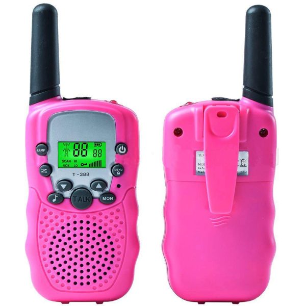 2PCS T-388 Kids Walkie Talkie Travel Handheld Kids Portable 3 Miles Range 22 Channels - Image 6