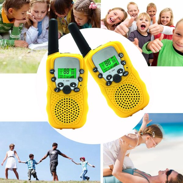 2PCS T-388 Kids Walkie Talkie Travel Handheld Kids Portable 3 Miles Range 22 Channels - Image 12
